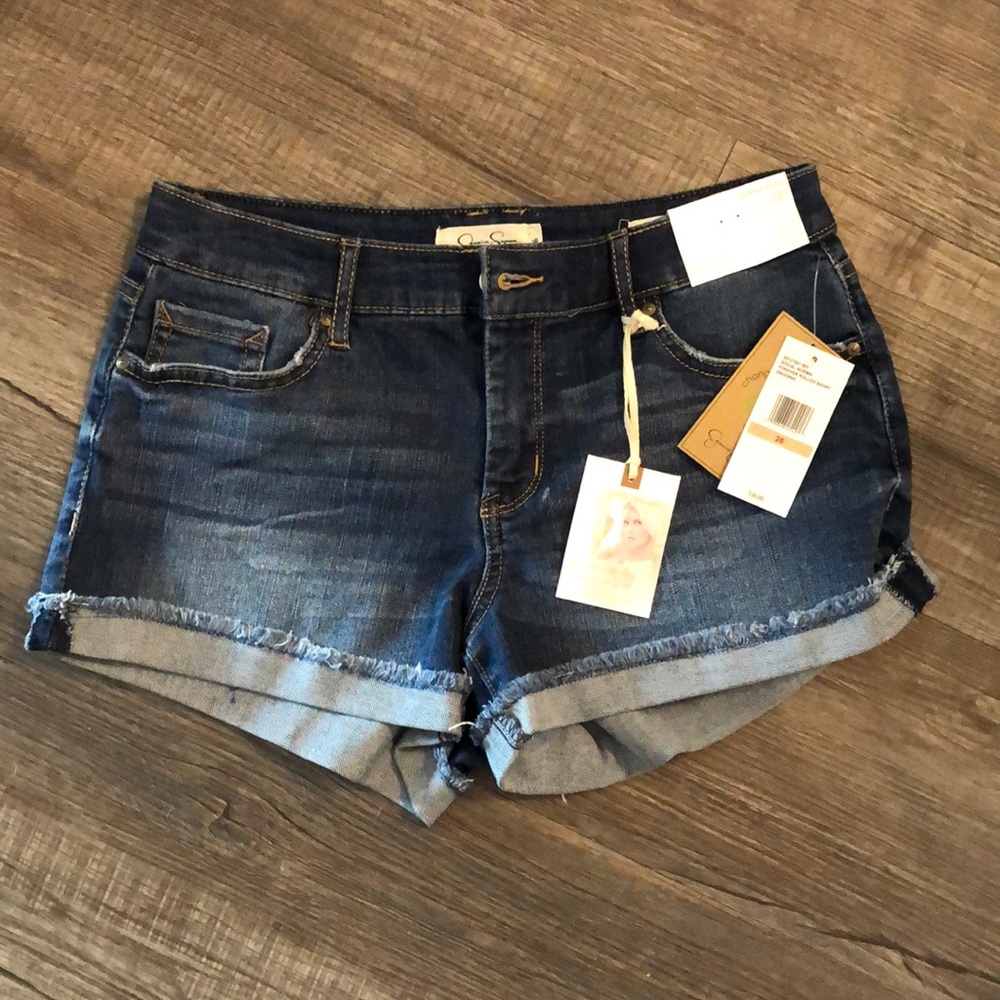 Jessica Simpson Forever Rolled Jean Shorts